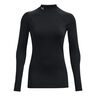 Coldgear Authentics Mockneck Haut Manches Longues Femmes-Noir
