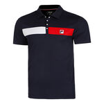 V&ecirc;tements Fila Fila Jayden Polo Hommes-Bleu Fonc&eacute;,Rouge