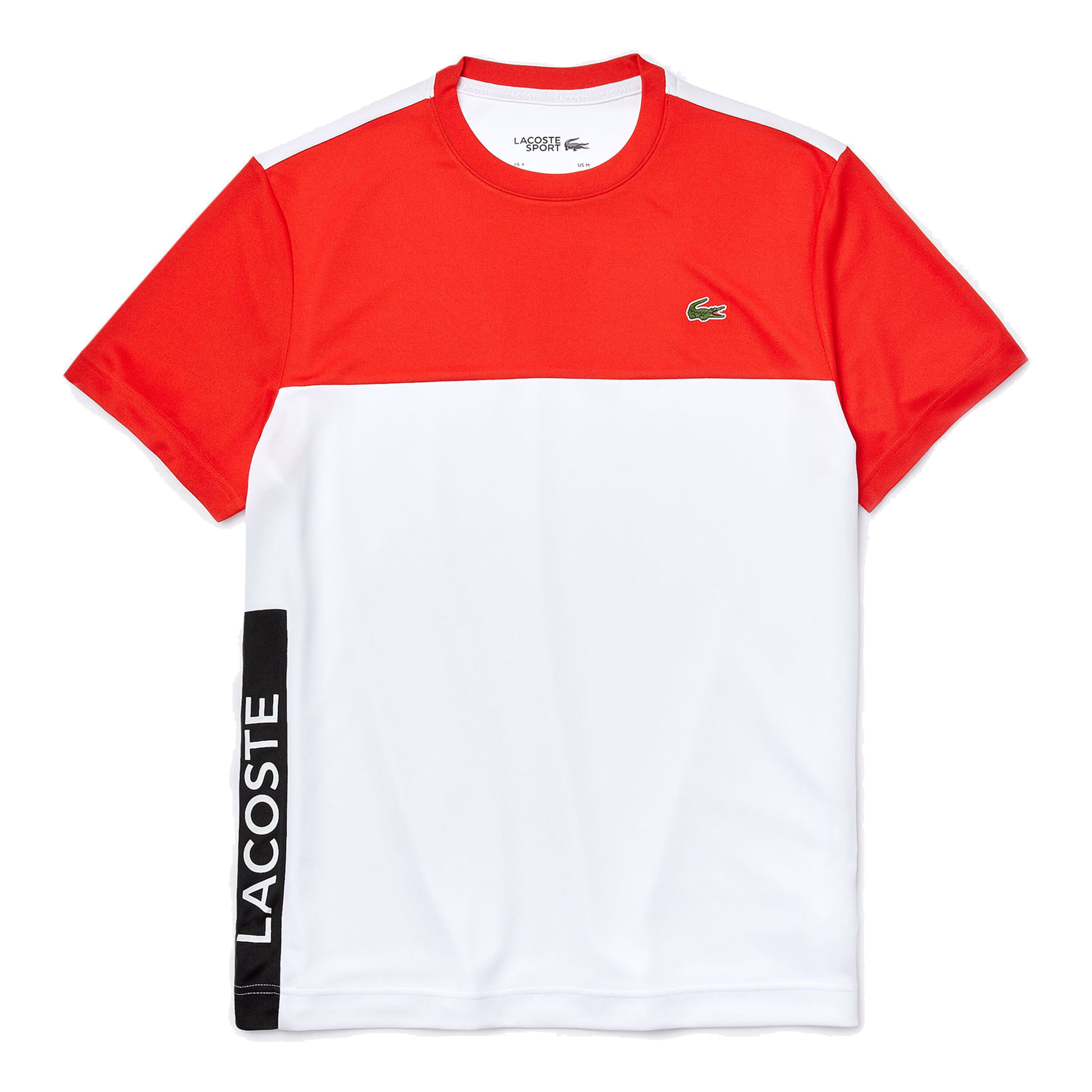 Lacoste blanche et rouge cheap