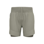 V&ecirc;tements Odlo Odlo X-Alp Trail 6in 2in1 Short De Running Hommes-Gris