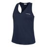 Janet D&eacute;bardeur Tank Top Edition Sp&eacute;ciale Femmes-Bleu Fonc&eacute;,Blanc