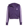 3Stripes Full-Zip Crop Veste de surv&ecirc;tement Filles - violet, lilas