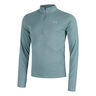 Launch Quarter-Zip Maillot de course Hommes - bleu gris, 