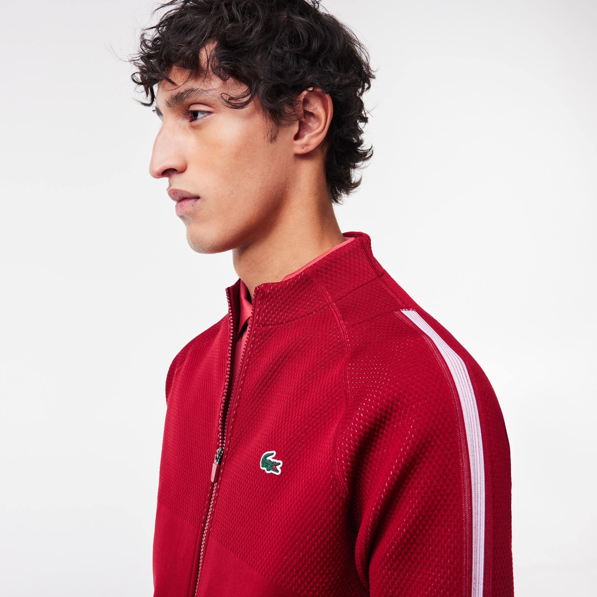 Veste lacoste rouge on sale