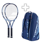 Lot De Raquettes Babolat 2x Pure Drive 98 Plus Schlägertasche