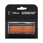 Grips Wilson Wilson RF Leather Replacement Grip Pack 1 Unit&eacute;-Marron
