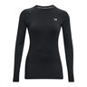 Authentics Crew Haut Manches Longues Femmes-Noir