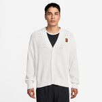 Vêtements Nike Nike Court Slam Cardigan Gilet En Maille Cardigan Hommes-Blanc