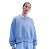 Court Phoenix Over-Oversized Crew Heritage Sweat-shirt Femmes-Bleu