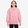 Club Fleece Oversized Full-Zip Gilet En Coton Filles-Rosé