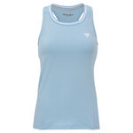 V&ecirc;tements de tennis Tecnifibre Tecnifibre Team Tech Polo Femmes - bleu clair