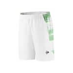 V&ecirc;tements de tennis Dunlop Dunlop Game 6in Shorts Hommes-vert fonc&eacute;, blanc