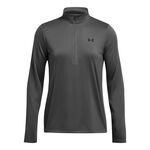 V&ecirc;tements Under Armour Under Armour Tech 1/2 Zip Haut Manches Longues Femmes-Gris