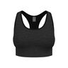 Seamless Medium Padded Soutien-gorge Sport Femmes-Noir
