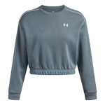 V&ecirc;tements Under Armour Under Armour Rival Fleece Piped Crew Sweat-shirt Femmes-bleu gris