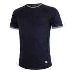 V&ecirc;tements Wilson Wilson Court Performance Crew T-shirt Hommes-Bleu Fonc&eacute;
