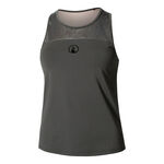 V&ecirc;tements Quiet Please Quiet Please Sparkle Racerback D&eacute;bardeur Tank Top Femmes-Anthracite