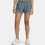 Vêtements Under Armour Under Armour Fly By 3in Short de running Femmes - bleu gris, bleu petrol