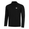 Big Serve 1/4 Zip Haut Manches Longues Hommes-Noir
