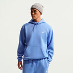 V&ecirc;tements Nike Nike Club Sweat &agrave; capuche Hommes-bleu clair