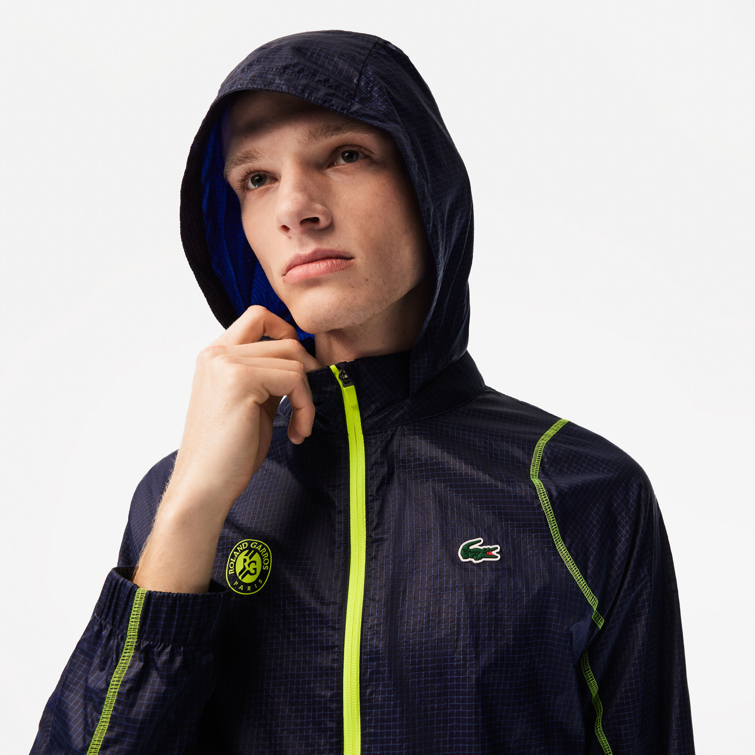 Survetement lacoste bleu jaune best sale