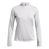 Tech Half-Zip Twist Haut Manches Longues Femmes-Gris