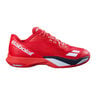 JET M4 CLY Chaussure terre battue Hommes-rouge, blanc