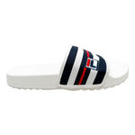 Chaussures Fila Fila Heritage Slides Tongs Hommes-Blanc,Bleu Fonc&eacute;