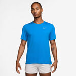 Vêtements Nike Nike Miler Tee Maillot de course Hommes-bleu, argent