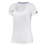V&ecirc;tements Babolat Babolat Play Cap Sleeve T-shirt Filles-Blanc