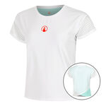 V&ecirc;tements Quiet Please Quiet Please Wild Cross T-shirt Femmes-Blanc,Turquoise