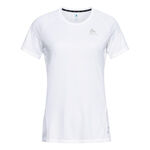 V&ecirc;tements Odlo Odlo Crew Neck Essential Chill-Tech Maillot De Course Femmes-Blanc