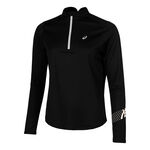 V&ecirc;tements ASICS ASICS Icon 1/2 Zip Maillot De Course Femmes-Noir