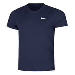 V&ecirc;tements Nike Nike Court Dry Victory T-shirt Hommes-Bleu Fonc&eacute;,Blanc