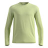 Essential Seamless Crew Neck Haut manches longues Hommes-jaune lemon