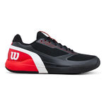 Chaussures de tennis Wilson Wilson Rush Pro 5 Chaussures toutes surfaces Hommes-noir, rouge fluo