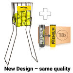 Balles De Tennis Tennis-Point Premium Tennisball 18x 4er plus Ballkorb