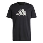 Vêtements adidas adidas CLUB GRAPH T-shirt Hommes - noir, vert