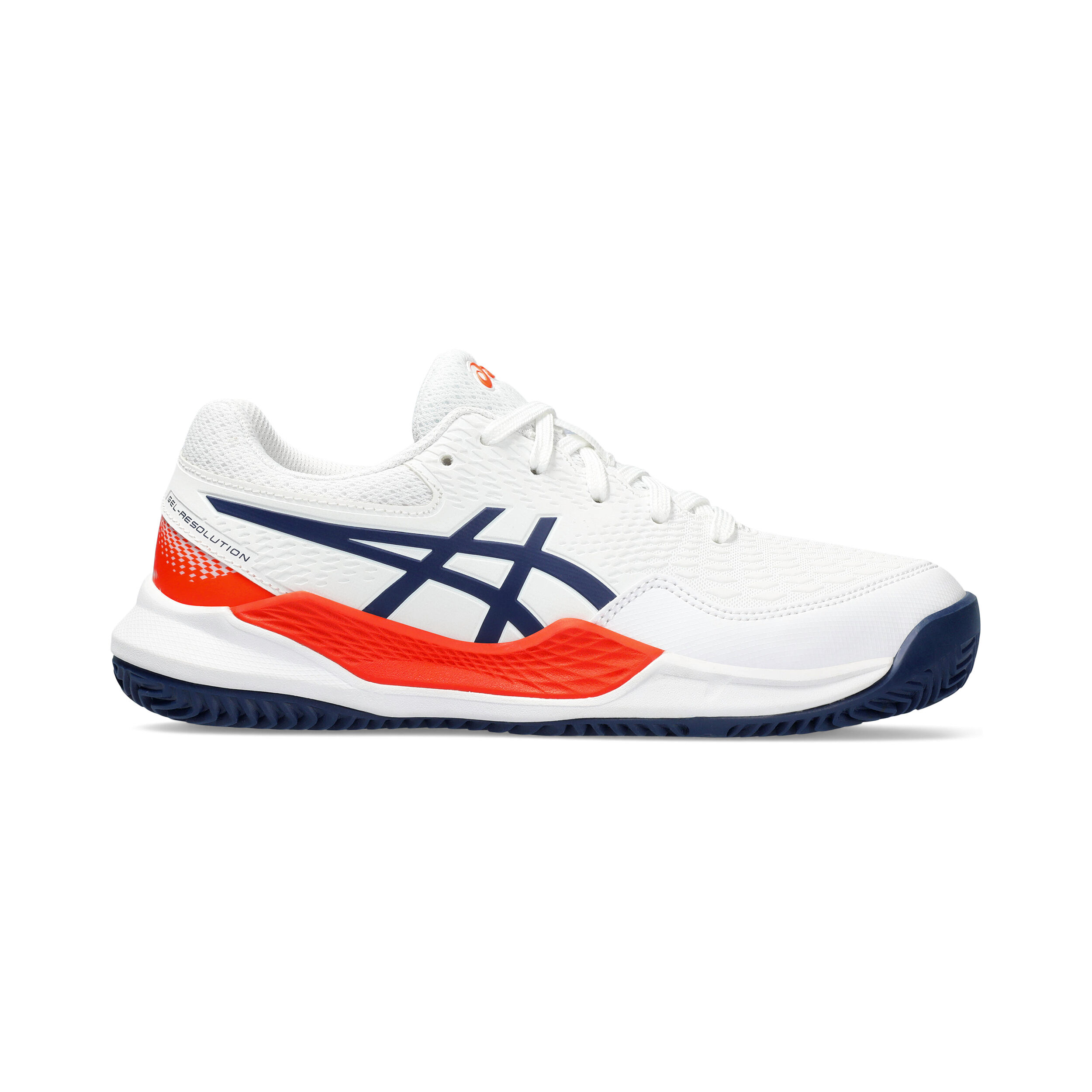 Buy ASICS Gel Resolution 9 GS Chaussure Terre Battue Enfants Blanc Bleu Fonce online Tennis Point BE