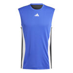 V&ecirc;tements adidas adidas Pro D&eacute;bardeur tank top Hommes - bleu, multicouleur