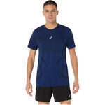 V&ecirc;tements ASICS ASICS Road Seamless Maillot de course Hommes-bleu