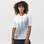 V&ecirc;tements HEAD HEAD Performance T-shirt Femmes-Blanc,Bleu Fonc&eacute;