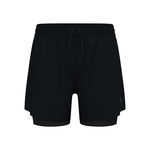 Vêtements Odlo Odlo Zeroweight 5in 2in1 Short De Running Hommes-Noir