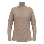 Vêtements Odlo Odlo Essential Thermal Mid Layer 1/2 Zip Haut Manches Longues Femmes-Gris
