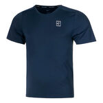 Vêtements de tennis Nike Nike Court Dri-Fit Advantage T-shirt Hommes-Bleu Foncé,Blanc