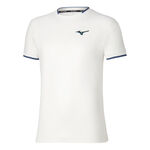 V&ecirc;tements de tennis Mizuno Mizuno T-shirt Hommes-blanc