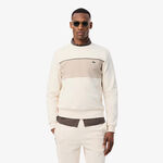 Lacoste Lacoste Colorblock Sweat-shirt Hommes - cr&egrave;me, beige