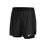 V&ecirc;tements Nike Nike Dri-Fit Stride 2in1 7in Short De Running Hommes-Noir,Gris