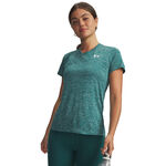 V&ecirc;tements Under Armour Under Armour Tech Twist T-shirt Femmes-vert, blanc