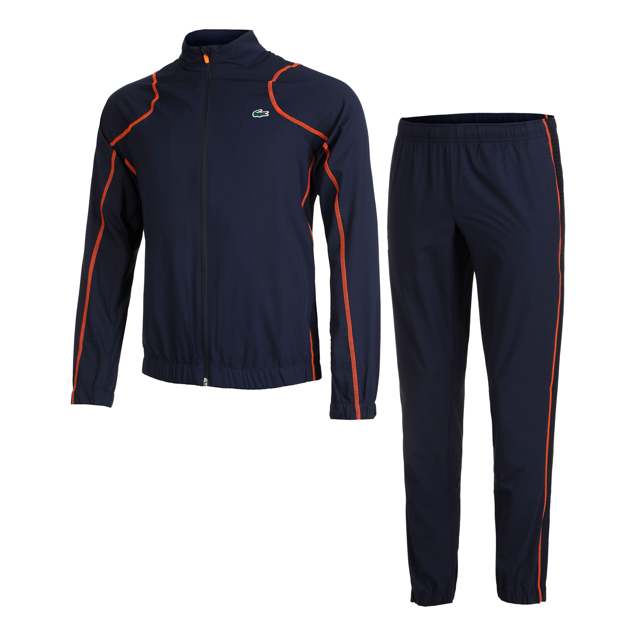 Survetement lacoste orange bleu hot sale